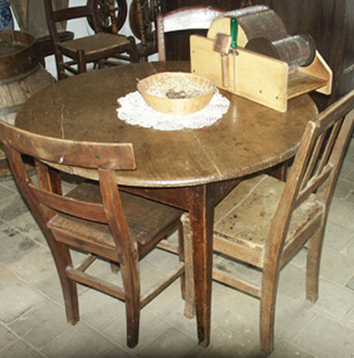 round table, chairs