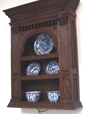 Furniture: Flemish style wall shelf