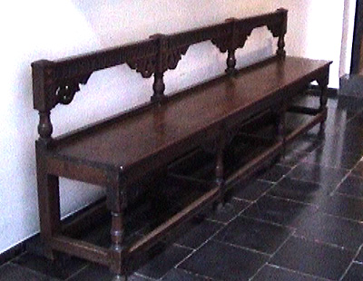 Furniture: Flemish style bench