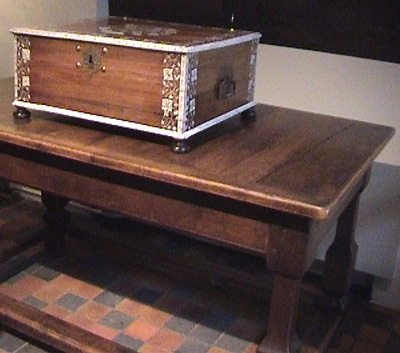 Furniture: Flemish style small wooden box