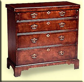 Furniture: George I chest of drawers