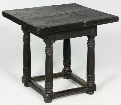 italian style furniture: solid wood table