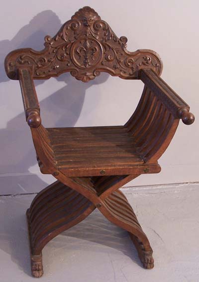 italian furniture: Florentine folding chair