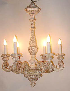 Italian style furniture: chandelier