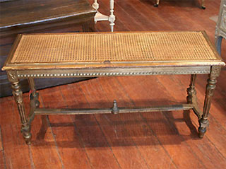 giltwood bench, Napoleon III style