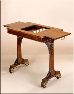 Regency furniture style games table