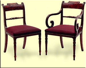 Regency furniture style chair