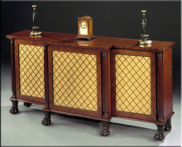 Regency furniture style side cabinet