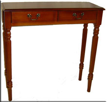 Regency furniture style hall table drawer