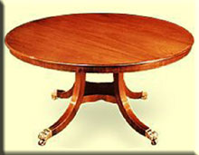 Regency furniture style dinning table