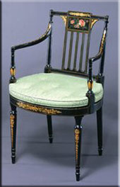 Regency furniture style armchair