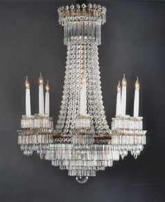 Regency furniture style chandelier