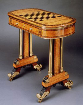 Regency furniture style games table