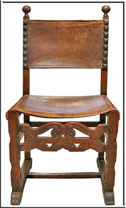 chair in Spanish furniture style
