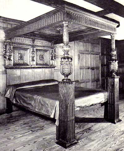 Furniture: Tudor style bed