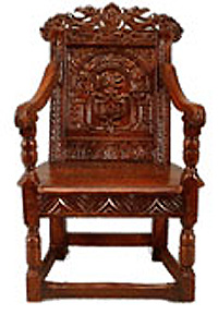 Furniture: Tudor style chair