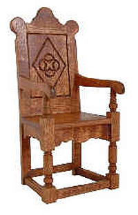 Furniture: Tudor style chair