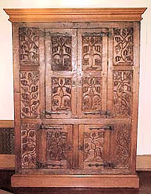 Furniture: Tudor style cupboard